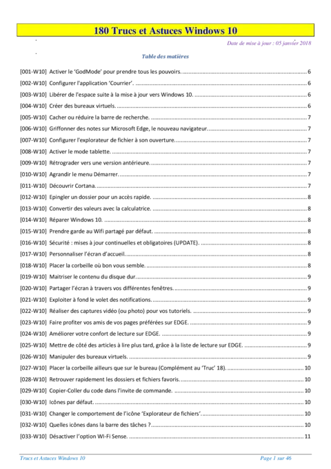 Trucs et Astuces Windows 10 - Maîtriser votre PC facilement