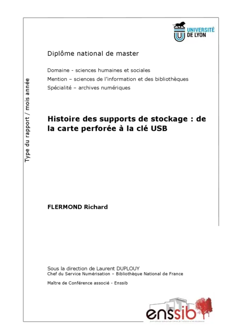 Histoire des supports de stockage - Évolution et technologies