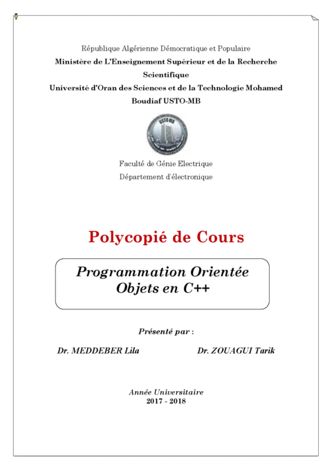Programmation Orientée Objet en C++ - Maîtriser les concepts clés