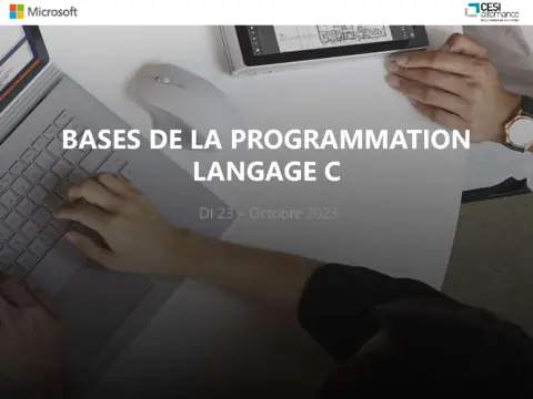 Bases Programmation C : Télécharger Cours PDF