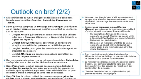 Cours Outlook PDF Gratuit : Formation Débutant