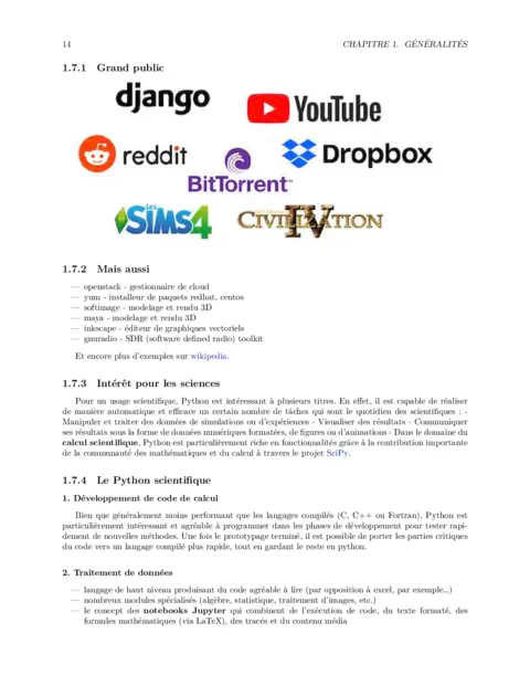 Python pour les sciences : Cours PDF gratuit