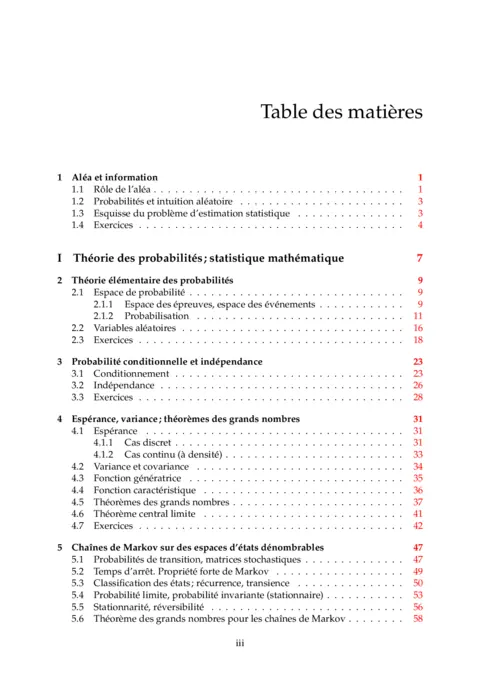Probabilités & Théorie de l'Information : Cours PDF
