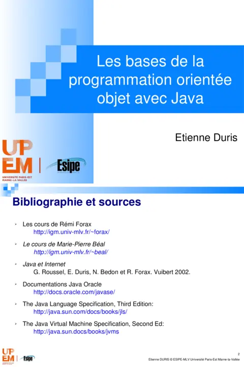 Cours Java POO : Télécharger le PDF Gratuit