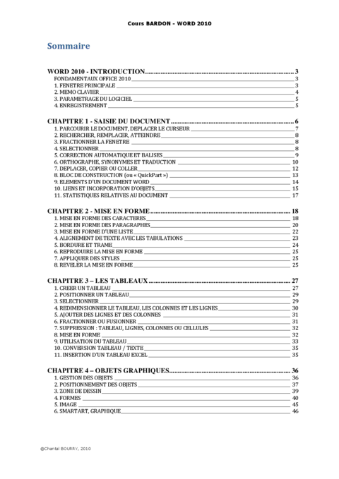 Word 2010 - Maîtriser les bases du traitement de texte