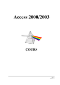 Access 2000/2003 première partie