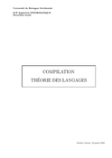 Compilation théorie des langages
