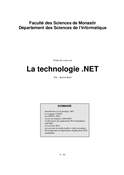 La technologie .NET