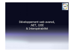 Web avancé,.NET et J2EE