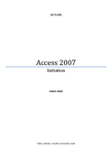 Access 2007 Initiation