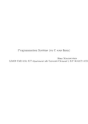 Programmation Système (en C sous linux)