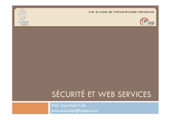 Sécurité et web services