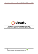 Installation d’un serveur DHCP sous Ubuntu