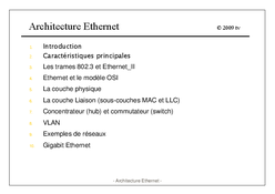 Architecture Ethernet