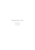 Programmation en Java et exercices