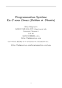 Programmation Système En C sous Linux